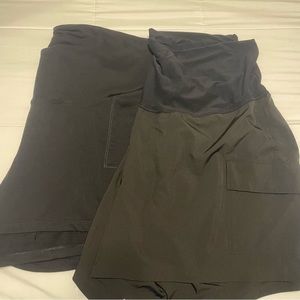 (2) Pairs Old Navy Maternity Activewear Shorts- XXL